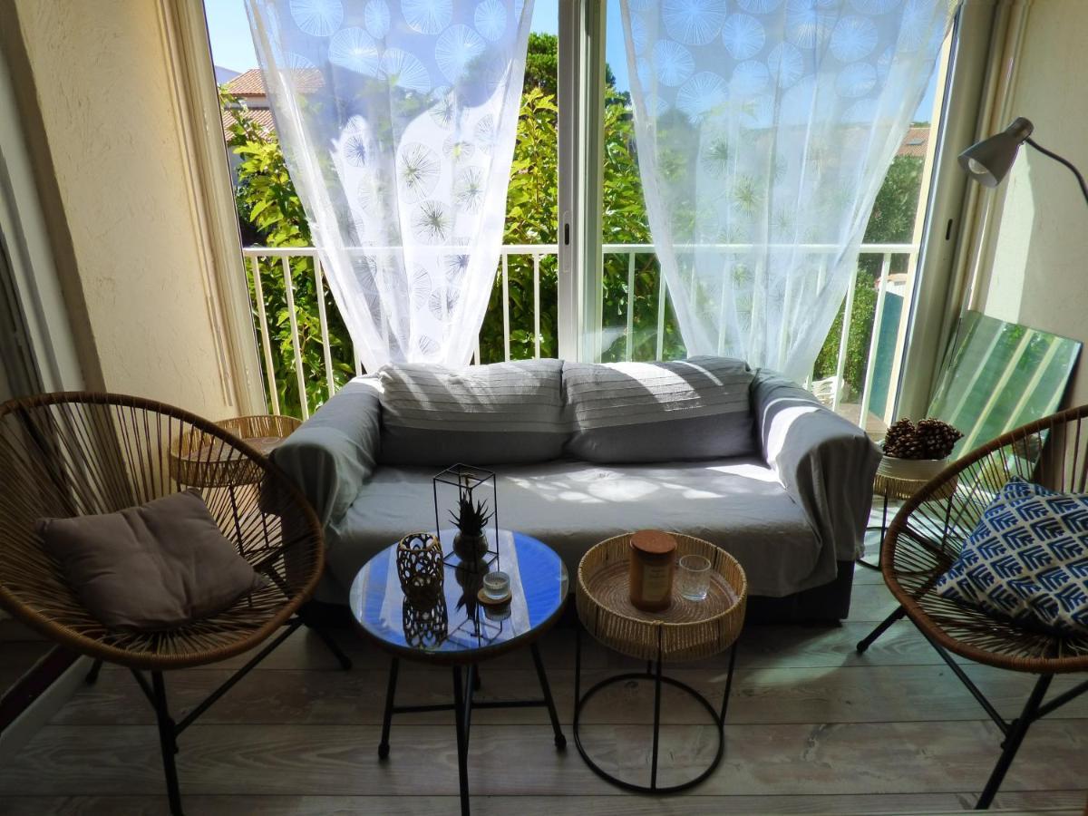 Charmant T2, Cabine, Parking, Les Balcons De La Mediterranee, Narbonne Plage Exterior photo